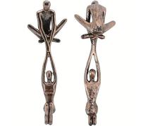 Cpolebev Sculpture D' Ornement Homme Soulevant Femme Figurine Couple Dansant Statue Art Abstrait