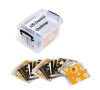 Cpolebev Set de 100PCS Envelope Challenge Box Set Money Saving Budget Planner Book For Budgeting (en Anglais)