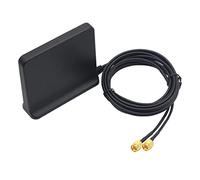Cpolebev Signal Boost 5G 4G LTE 3G GSM Antenne Mimo Gain éLevé 12Dbi 600-6000Mhz Antenne WiFi Omni Externe (Noir avec Adaptateur Ts9)