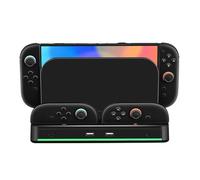 Cpolebev Station de Chargement et de Stockage NS2 pour Console Switch 2 avec Base de Refroidissement, Support pour Petits Contrôleurs Gauche et Droit et Éclairage RVB