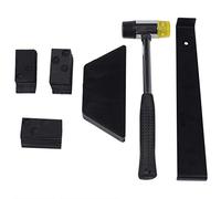 Cpolebev Stratifié Kit D'Installation pour Plancher en Bois Kit D'Installation pour Plancher en Bois avec 30 Entretoises, Bloc de Filetage, Barre de Traction et Maillet