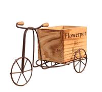 Cpolebev Support de Plante de Vélo, Pot de Fleur en Métallique, Jardinière en Fer Forgé pour Patio, Bureau, Décoration Extérieure et Intérieure