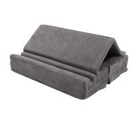 Cpolebev Support de Tablette avec Support de Rangement Pliable et Angle Réglable pour Lit, Ordinateur Portable et Bureau, Gris