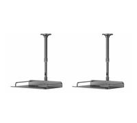 Cpolebev Support Mural Projecteur 2-Pack Plafond Universel Simple | Livré en 2 pièces, ce support double assure stabilité pour projecteur et caméra; plafond ou mural, universel.