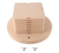 Cpolebev Système de Batte de Roue de Poterie, Ensemble D'Outils de Batte Extérieur Rond Amélioré de 12 Pouces avec Paquet de 6 Battes Intérieures Carrées de 7 Pouces pour Potiers