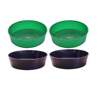 Cpolebev Tamis de Jardin Filtre de Plantation de Jardin Tamis de Sol Tamis de Compost Lot de 4 Tamis de Jardin de Rocaille Ensemble de Tamis de Sable