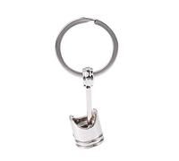 Cpolebev Tendance Moteur De Voiture Piston Porte-Clés Chaîne Porte-Clés Porte-Clés Argent