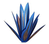 Cpolebev Téquila Sculpture Rustique Métal Agave Plante Décor à Rustique Peint à la Main Jardin Ornements Extérieur 27cm