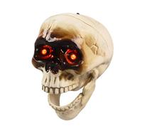 Cpolebev Têtes de Crâne Effrayantes Décoration d'halloween Têtes de Crâne avec Capteur de Mouvement Décorations d'halloween Son Effrayant Décoration Effrayante