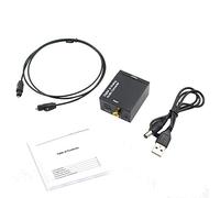 Cpolebev Toslink coaxial Optique Numerique a l'adaptateur de convertisseur Audio analogique L/R 3.5 mm