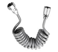 Cpolebev Tuyau de D'Évier Tuyau de Douche Télescopique Flexible pour Pulvérisateur de Bidet de Toilette de Plomberie D'Eau 59 Pouces