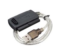 Cpolebev USB 2.0 Male A IDE SATA 2.5" 3.5" Convertisseur Adaptateur Cable Disque Dur HDD Noir