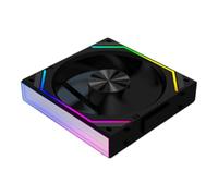 Cpolebev V2RS Boîtier Ventilateur Bloc Magique Épissage Gratuit 120mm PC Ordinateur 12V Châssis Ventilateur Lian 3PIN 5V ARGB Lumière Divine Li Noir,A