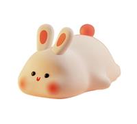 Cpolebev Veilleuse Lapin, Lampe en Silicone Mignonne, Lapin à Intensité Variable, Lampe de Nuit, Veilleuse Lapin Rechargeable, Lampe de Chevet, Installation Facile, Facile à Utiliser