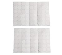 Cpolebev -Vis Auto-Adhésifs Pour Placard - Couvercle PVC 21 Mm 108 Pcs | Pose grâce à l'auto-adhésif fiable, ensemble 108 caches vis blancs en PVC diam 21 mm, pour meubles et placards