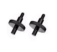 Cpolebev Vis de Chevalet de Violoncelle Réglables 2 Pièces Accessoires de Remplacement de Vis de Chevalet de Contrebasse Noir