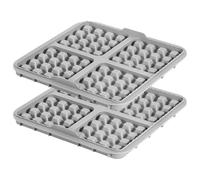 Cpolebev Waffle Molds for Air Fryers - Silicone 17x17 cm Pans Set | Textured, non-stick creates appealing grill lines on waffles for a restaurant-grade presentation in every bite.