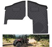 CPOWACE Paire de tapis de sol avant noirs compatibles avec Polaris Ranger XP 1000 2018-2020