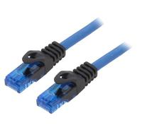 CPP002 Patch cord U/UTP 6a fil Cu bleu 2m 24AWG anti-rayonnements LOGILINK