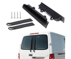 CPROSP 1 Paire Troisième Feu Stop 12V, Feu de Stop Arriere Compatible avec VW T5 T6 2003-2016, Noir, Modèles avec Porte Battante Uniquement, 7E0945097E, 7E0945097F