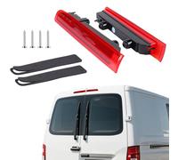 CPROSP 1 Paire Troisième Feu Stop 12V, Feu de Stop Arriere Compatible avec VW T5 T6 2003-2016, Rouge, Modèles avec Porte Battante Uniquement, 7E0945097E, 7E0945097F