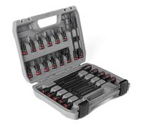 CPROSP 24Pcs Jeu de Doucles Torx 3/8", T10-T60, Douille Étoile Long de 150mm et 48mm, Douilles à Impact en Acier Allié S2, Avec étui