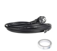 CPROSP 2m Câble Chauffant Antigel 250V 24W/m, Câble Chauffant avec Thermostat, Fil Antigel avec Fiche de Sécurité, Prévient le Gel des Éviers, des Tuyaux et des Plantes