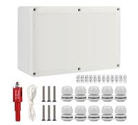 CPROSP Boîte de Dérivation Étanche Exterieur Blanc, Boîte Carrée IP66, 230x150x85mm, avec Passe Cable pour Ø6-12 mm