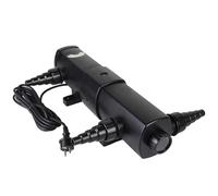 CPROSP CUV-224 Stérilisateur UV-C 24W pour Bassin 4500l/h | Clarificateur d'eau Anti-Algues | Traitement sans Chimie jusqu'à 35m³ | Adaptateurs 19-38mm | Câble 5m | IP44