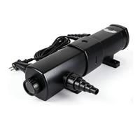 CPROSP CUV-236 Stérilisateur UV-C 36W pour Bassin 6000l/h | Clarificateur d'eau Anti-Algues | Traitement sans Chimie jusqu'à 60m³ | Adaptateurs 19-38mm | Câble 5m | IP44
