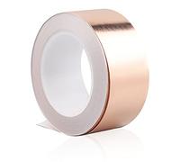 CPROSP Ruban en Feuille anti Limace de Cuivre 66ft x 2,75inch (20M x 7CM), pour Guitare et EMI Shielding, Faire des Barrières Contre les Limaces, Epaisseur 0.05mm