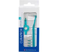 Cps 06 Prime Interdental Brush Starter Kit-Iso Size 0,TurquoiseIncludes 5 Brushes & 2 Holders For Efficient Cleaning Of Narrow SpacesSwiss Made