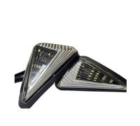 CPTDE Indicateurs LED Clignotant LED Triangulaire Pour Moto | Clignotant LED Triangulaire Pour Moto, Indicateur Universel 12V, 10mm, Blanc, Rouge, Bleu, Ambre, DRL
