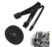 CPU 8 Broches vers CPU 8 Broches + 4 Carte Mère Câble alimentation ATX EPS 12 V Rallonge 18AWG 0.25M, avec Rouleau Scratch