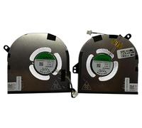 CPU + GPU cooling fan for Dell Precision 5550 5560, XPS 15 9500 9510, models FK50V, 09RK6, DJH35, DC2800OSSL, DC2800U1SL, EG50050S1-CG31-S9A, EG50050S1-CG30-S30-S1-CG30-S9. 9 A