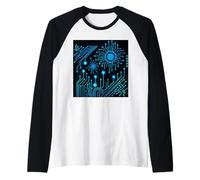 CPU PC Sci-FI Movie Geeks Tees Circuit Board Informatique Manche Raglan
