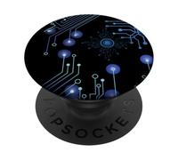 CPU PC Sci-FI Movie Geeks Tees Circuit imprimé PopSockets PopGrip Adhésif
