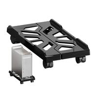 CPU Stand - Computer Stand | Mobile CPU Stnd with 4 Caster Wheels & Rolling PC Shelf, 1-Pack, Black, Under Desk Holder, PC Riser for Organized Ventilation