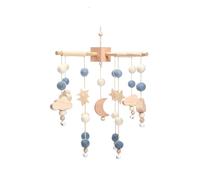Cpull-Cloche De Lit Mobile En Bois Pour Bébé,Hochets En Feutre Doux,Boîte À Musique Pour,Cadeau Pour Bébé - Type Blue Moon