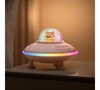 CPWO-Enceinte Bluetooth Rose 5.4 Sans Fil Cadeau Fille 10 Ans Cadeau Femme Astronaute Haut Parleur Avec Lumière Deco Chambre Ado Fille Kawaii Deco Chambre Cadeau Femme Anniversaire De Fête,Noel Ado F