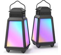 CPWO-Enceinte Bluetooth Sans Fil,Veilleuse Rgb,Lumière Rythmique,Lumière Respirante,Ip65,8 Modes Lumineux,4 Niveaux De Luminosité,Sync Jusqu'À 100,Idéal Pour Sommeil,Cadeau,Echo Dot(1 Paire