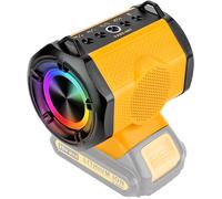 CPWO-Haut-Parleur Portable Sans Fil Pour Batterie Dewalt 18V 54V,Petit Haut-Parleur Sans Fil Pour Les Chantiers,La Maison Et Les Fêtes (Batterie Non Incluse)