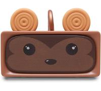 CPWO-Mob-Enceinte Adorable-Baffle Bluetooth Puissante Dotée De 3+3W (2 Drivers),D¿Un Micro Et D¿Un Mode Stéréo-3 À 5 Heures D'Autonomie (Singe)