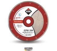 Disque diamant grès porcelaine Ø250x25,4 J-SLOT-CPX - RUBI 30962