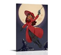 CPXBLHHW Poster sur toile Carmen Sandiego - Art mural décoratif pour chambre à coucher - 40 x 60 cm - Style cadre