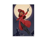 CPXBLHHW Poster sur toile Carmen Sandiego - Décoration murale - Décoration murale - Pour chambre à coucher - 50 x 75 cm