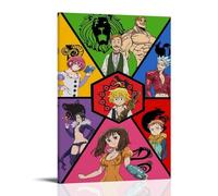 CPXBLHHW Poster sur toile The Seven Deadly Sins - Art mural décoratif pour chambre à coucher - 30 x 45 cm - Style cadre