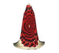 CPyuqw L Halloween Cape à capuche - Unisexe Fleur Vortex Spirale Imprimé Cosplay Robe pour Víspera de Todos los Santos, fête, carnaval