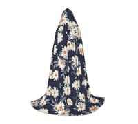 CPyuqw L Halloween Cape à capuche - Unisexe Imprimé pâquerettes Cosplay Robe pour Víspera de Todos los Santos, fête, carnaval