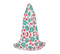 CPyuqw M Halloween Cape à capuche - Unisexe Fruits Pastèque Imprimé Robe Cosplay pour Víspera de Todos los Santos, fête, carnaval